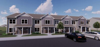 Renderings of some of the first phase apartments of Providence Pointe